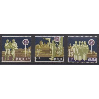 Acheter cette série de timbres de Malte de l'année 1969 (No 400/402).