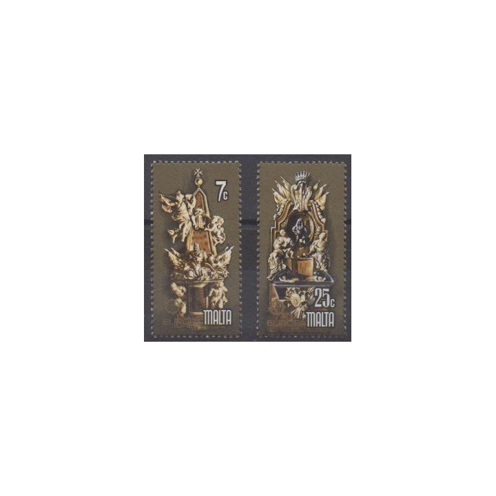 Acheter cette série de timbres de Malte de l'année 1978 (No 564/565).