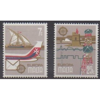 Acheter cette série de timbres de Malte de l'année 1979 (No 583/584).