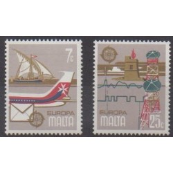 Malte - 1979 - No 583/584 - Service postal - Europa