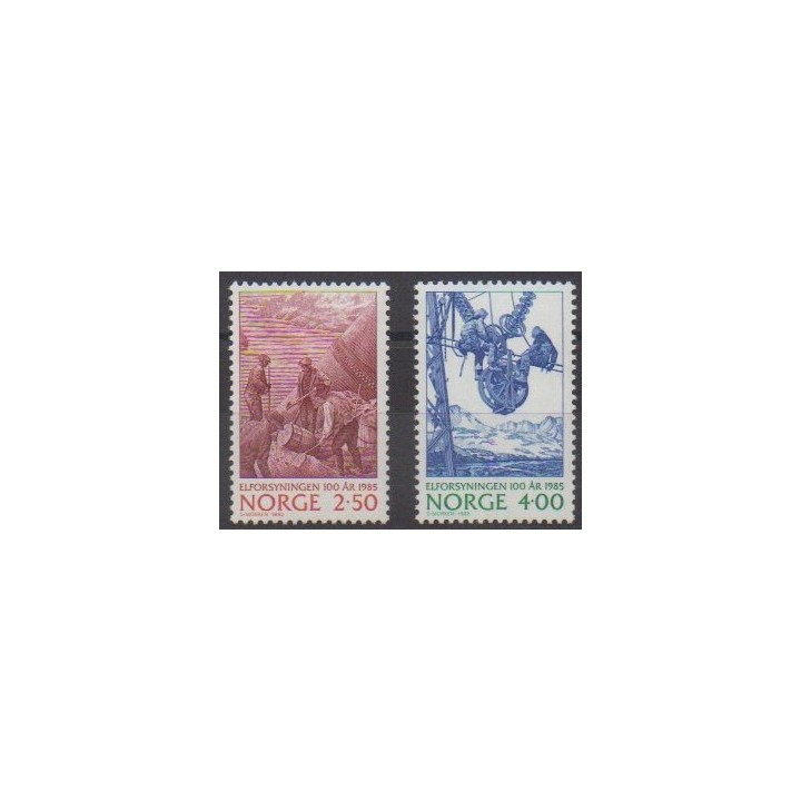 Acheter cette série de timbres de Norvège de l'année 1985 (No 884/885).