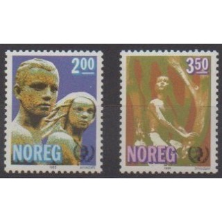 Acheter cette série de timbres de Norvège de l'année 1985 (No 882/883).