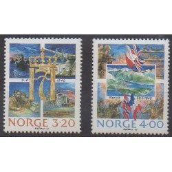 Norvège - 1990 - No 999/1000 - Seconde Guerre Mondiale
