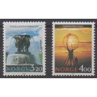 Acheter cette série de timbres de Norvège de l'année 1991 (No 1025/1026).