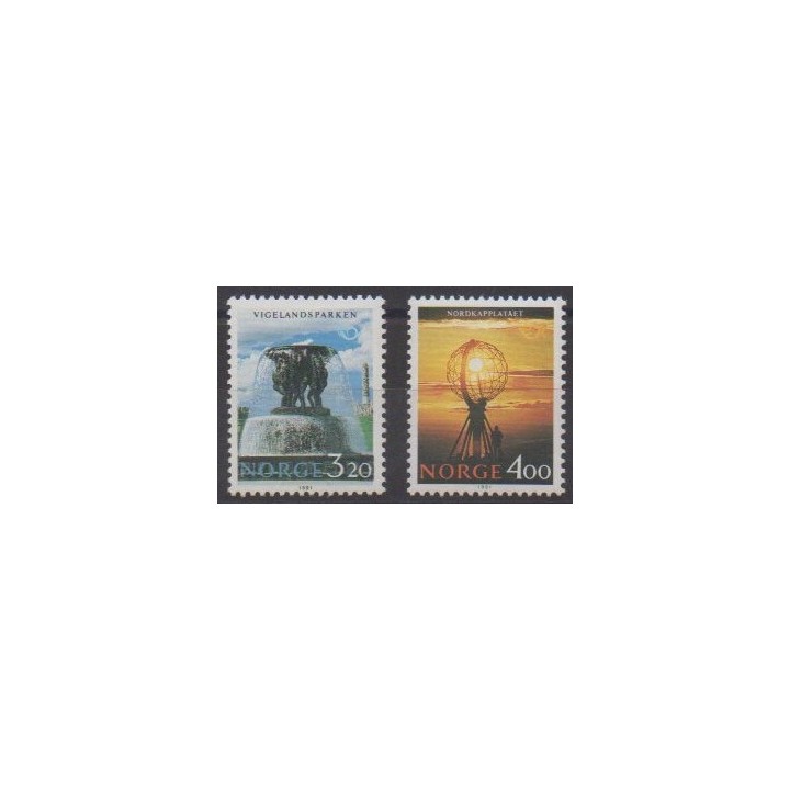 Buy this set of stamps of Norway of the year 1991 (Nb 1025/1026).