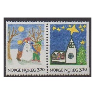 Acheter cette série de timbres de Norvège de l'année 1990 (No 1013/1014).