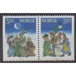 Norvège - 1991 - No 1039/1040 - Noël