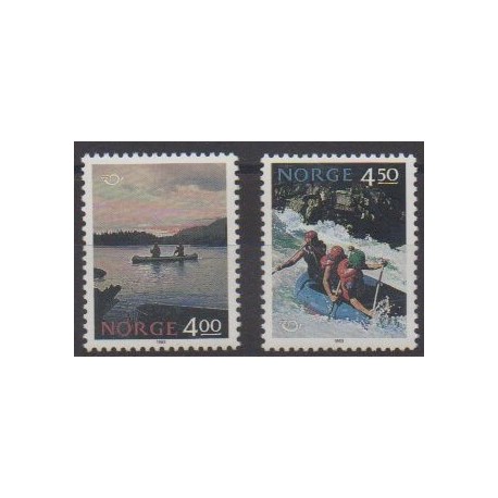 Norvège - 1993 - No 1080/1081 - Tourisme