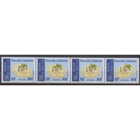 Nouvelle-Calédonie - 1995 - No 688/691 - Monnaies, billets ou médailles