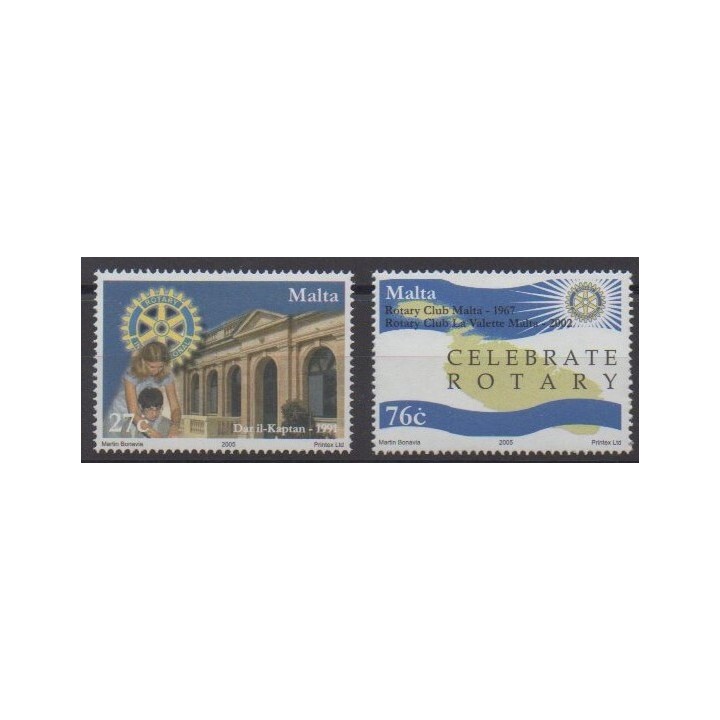 Acheter cette série de timbres de Malte de l'année 2005 (No 1340/1341).