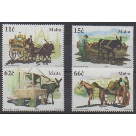 Malte - 2005 - No 1376/1379 - Transports