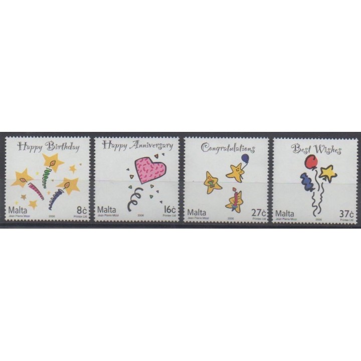 Acheter cette série de timbres de Malte de l'année 2006 (No 1426/1429).