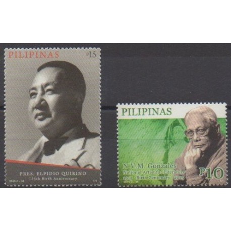 Philippines - 2015 - No 3983/3984 - Célébrités