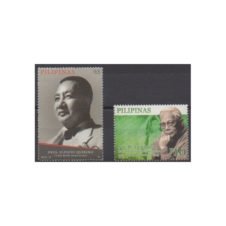Buy this set of stamps of Philippines of the year 2015 (Nb 3983/3984).