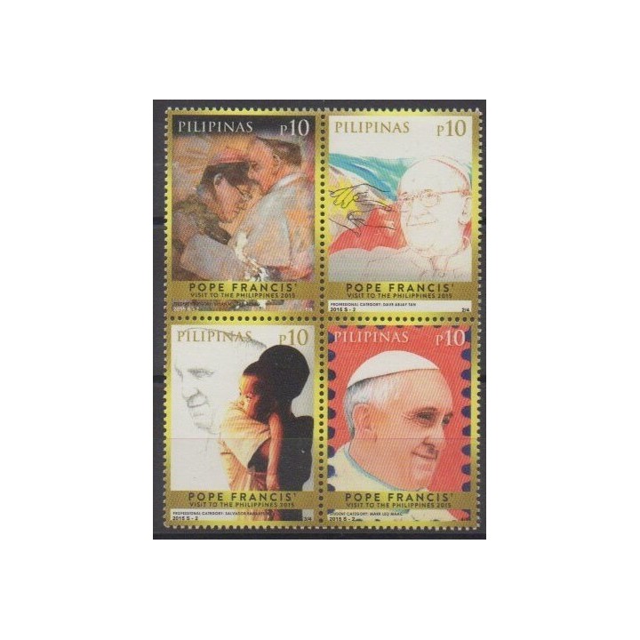 Buy this set of stamps of Philippines of the year 2015 (Nb 3906/3909).