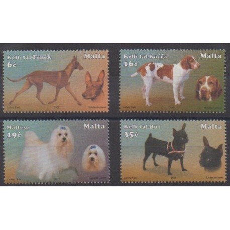 Malta - 2001 - Nb 1169/1172 - Dogs