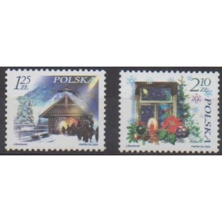 Acheter cette série de timbres de Pologne de l'année 2004 (No 3910/3911).