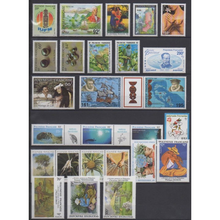 Buy the stamps of Polynesia of the year 1995 (Nb 472/497).