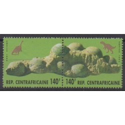 Central African Republic - 1996 - Nb 1053/1054 - Prehistoric animals