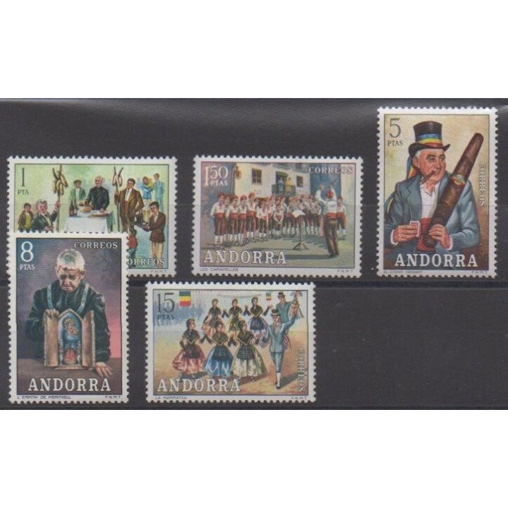 Buy this set of stamps of Spanish Andorra of the year 1972 (Nb 72/76).
