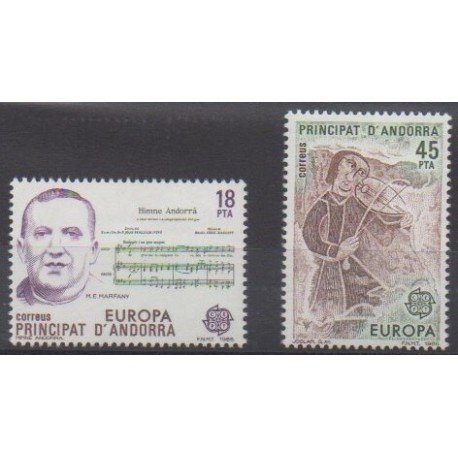 Andorre espagnol - 1985 - No 172/173 - Musique - Europa