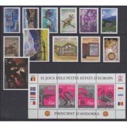 French Andorra - Complete year - 2005 - Nb 604/619