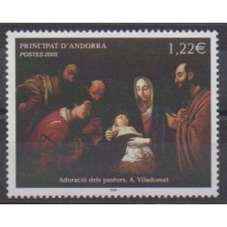 French Andorra - 2005 - Nb 619 - Christmas