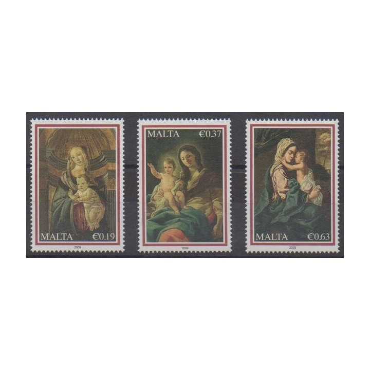 Acheter cette série de timbres de Malte de l'année 2009 (No 1556/1558).