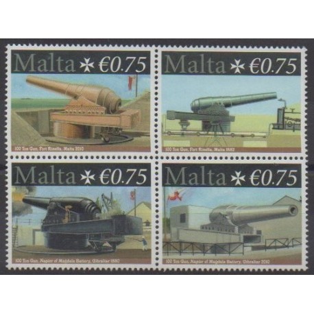 Malte - 2010 - No 1576/1579 - Histoire militaire