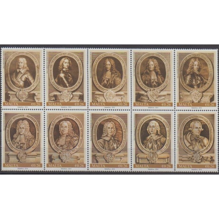 Acheter cette série de timbres de Malte de l'année 2014 (No 1802/1811).