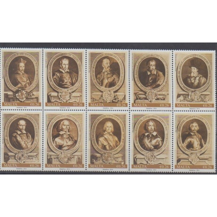 Acheter cette série de timbres de Malte de l'année 2014 (No 1792/1801).