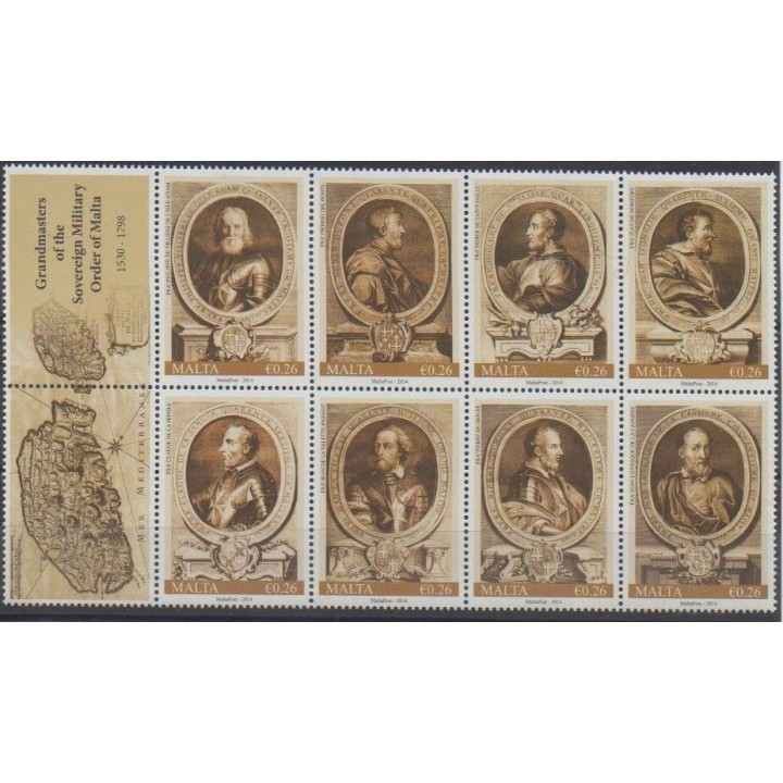 Acheter cette série de timbres de Malte de l'année 2014 (No 1784/1791).