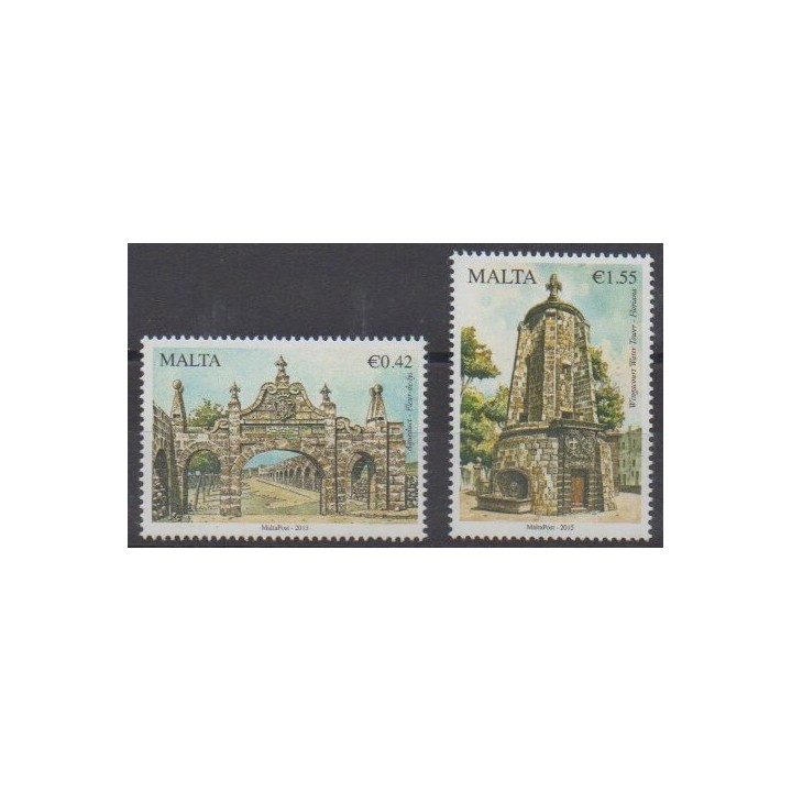 Acheter cette série de timbres de Malte de l'année 2015 (No 1825/1826).