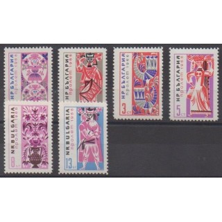 Acheter cette série de timbres de Bulgarie de l'année 1966 (No 1386/1391).