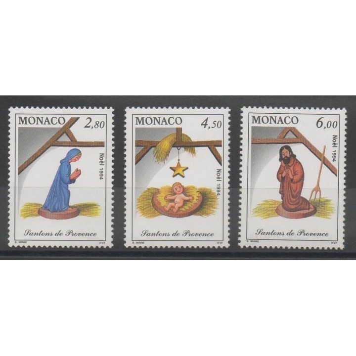 Timbres - Noël - Monaco  - 1994 - No 1957/1959