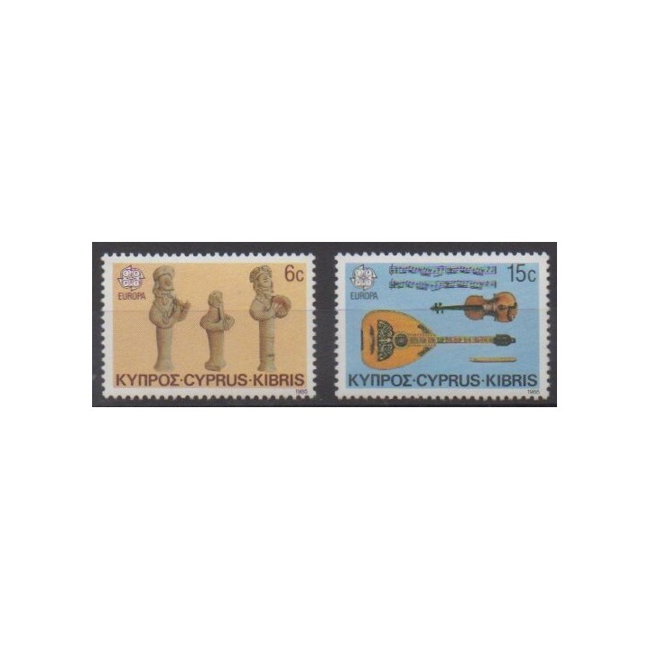 Buy this set of stamps of Cyprus of the year 1985 (Nb 637/638).