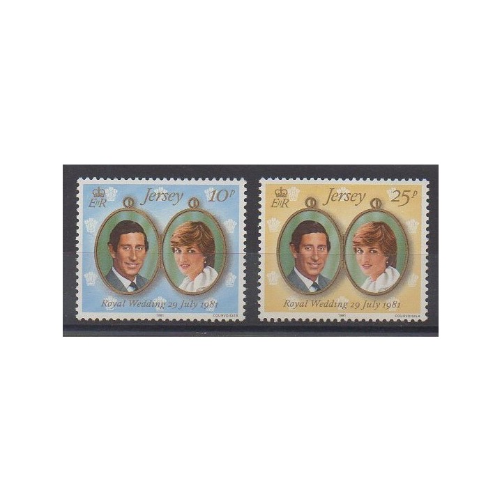 Jersey - 1981 - No 256/257 - Royauté - Principauté