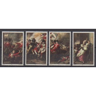 Jersey - 1981 - No 228/231 - Peinture - Histoire militaire