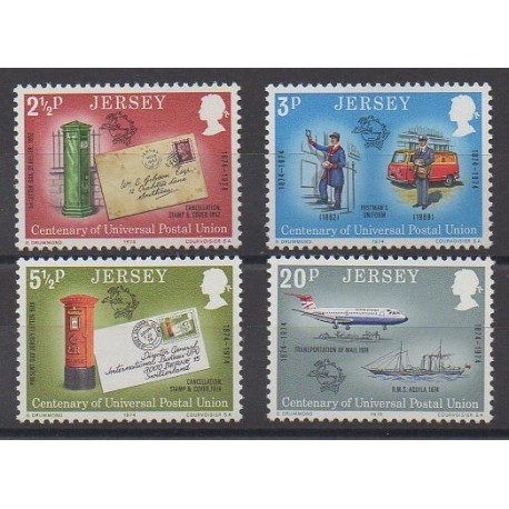 Jersey - 1974 - No 93/96 - Service postal