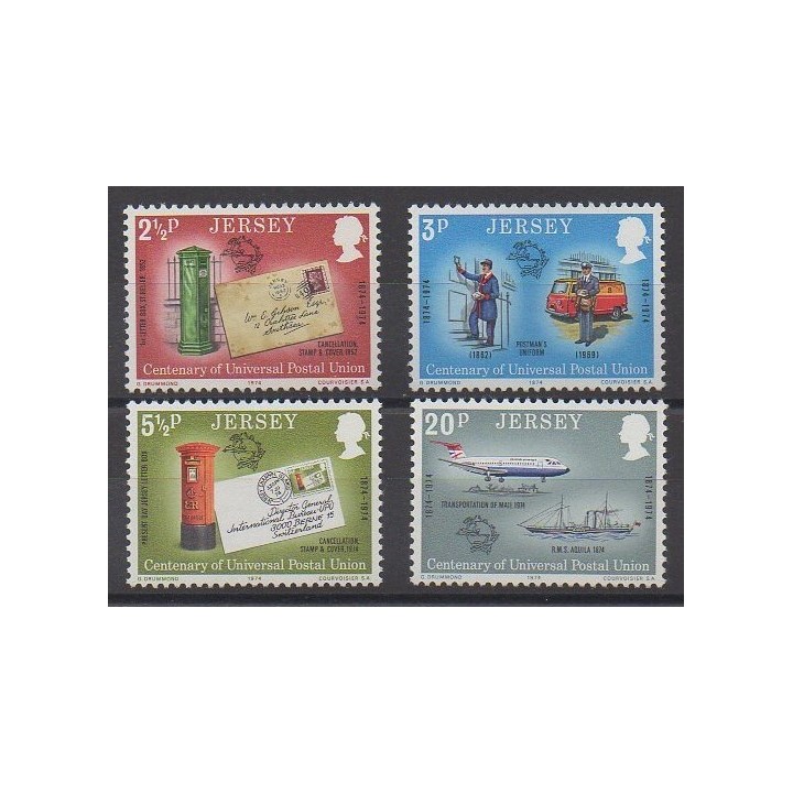 Jersey - 1974 - Nb 93/96 - Postal Service
