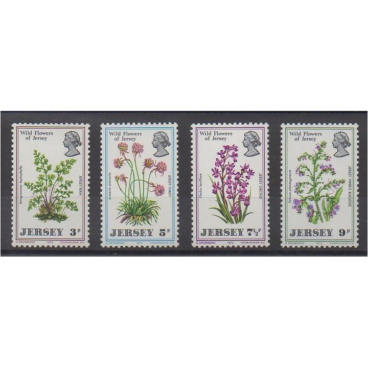 Jersey - 1972 - No 55/58 - Fleurs