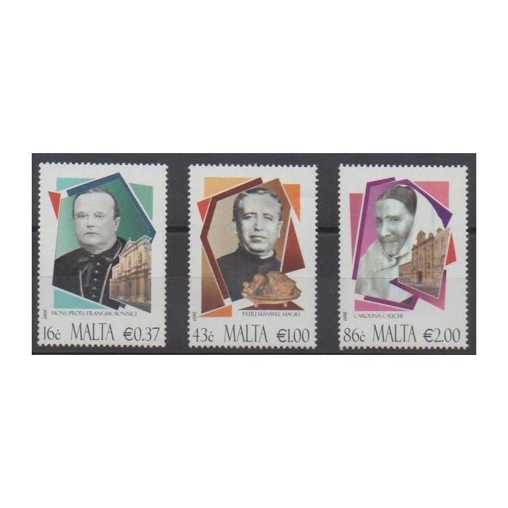 Acheter cette série de timbres de Malte de l'année 2007 (No 1503/1505).