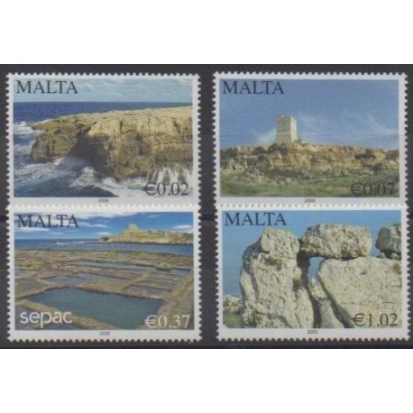 Malta - 2009 - Nb 1552/1555 - Sights
