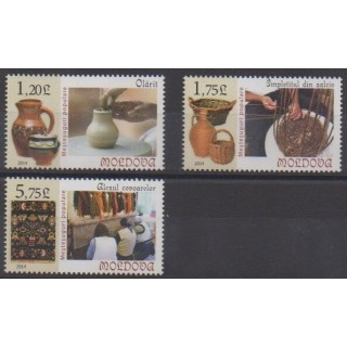 Buy this set of stamps of Moldova of the year 2014 (Nb 745/747).
