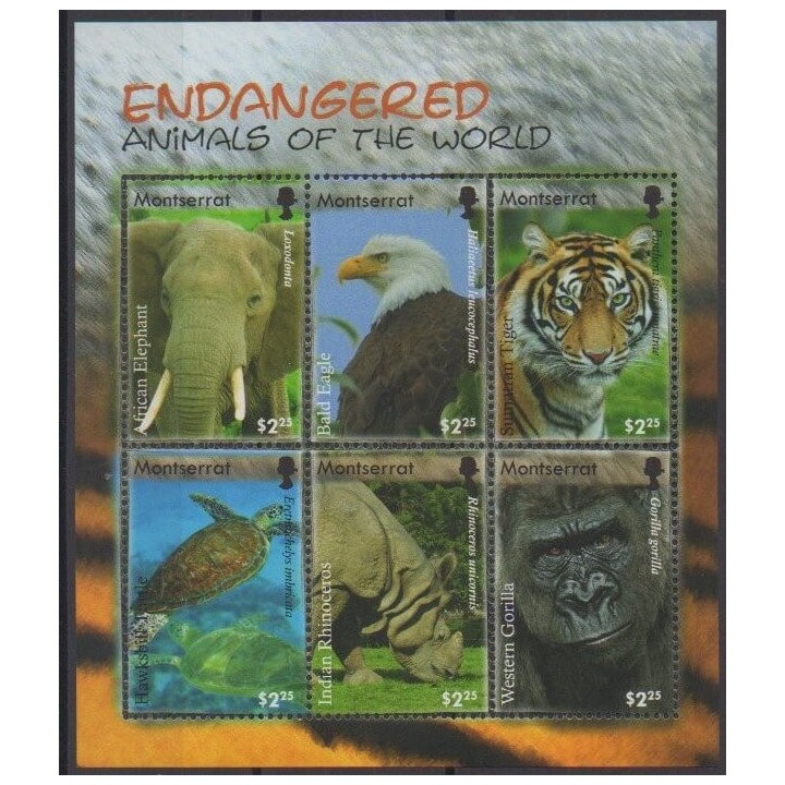 Acheter cette série de timbres de Montserrat de l'année 2008 (No 1278/1283).