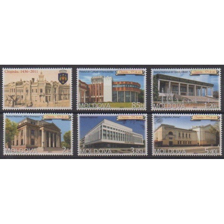 Acheter cette série de timbres de Moldavie de l'année 2011 (No 666/670).