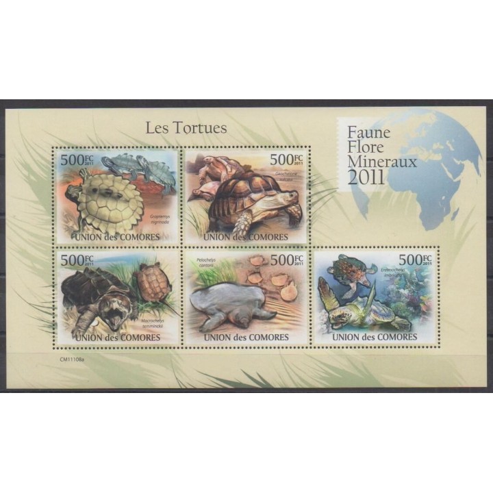 Acheter cette série de timbres des Comores de l'année 2011 (No 2160/2164).