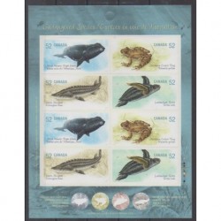 Canada - 2007 - Nb C2307 - Endangered species - WWF - Reptils - Sea life