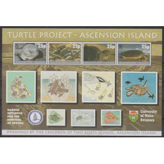 Acheter ce bloc-feuillet de l'île de l'Ascension de l'année 2000 (No BF40).