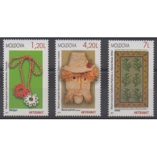 Acheter cette série de timbres de Moldavie de l'année 2011 (No 645/647).